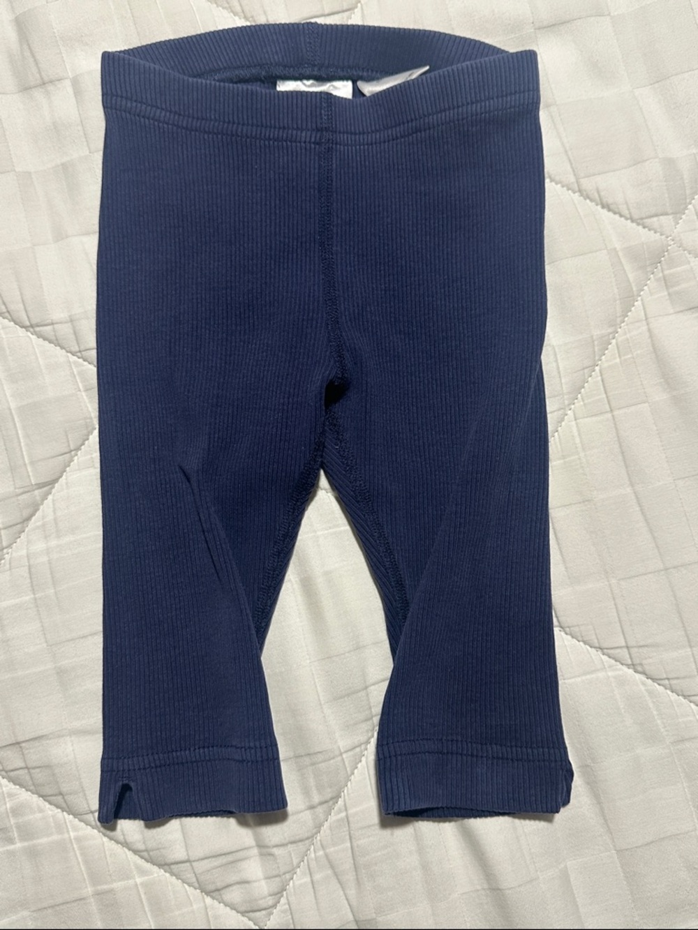 Hanna Andersson Navy Ribbed Stretch Leggings